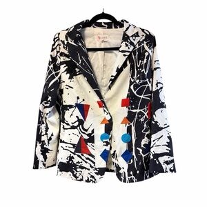L’atiste Abstract Graphic Blazer